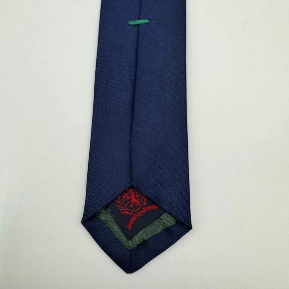 Tommy Hilfiger Mens Silk Tie Burgundy Red Blue Geometric Floral Pattern USA Made - Picture 8 of 10